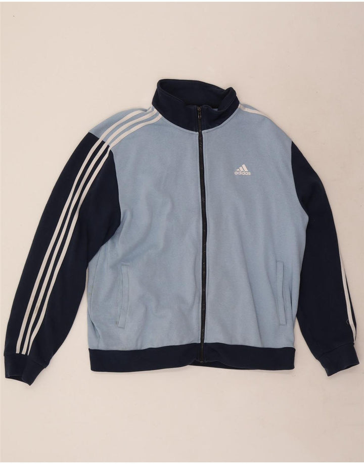 Adidas Veste de survêtement pour homme XL Bleu Colorblock