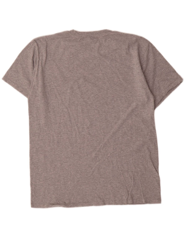 Champion T-Shirt Graphique Homme Gris Moyen Coton