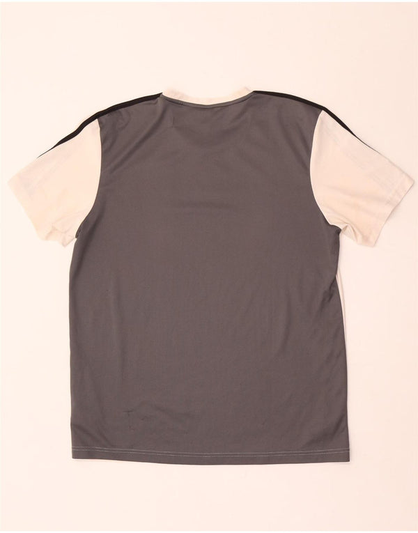 Adidas Hommes Aeroready T-Shirt Haut Large Blanc Colorblock Polyester