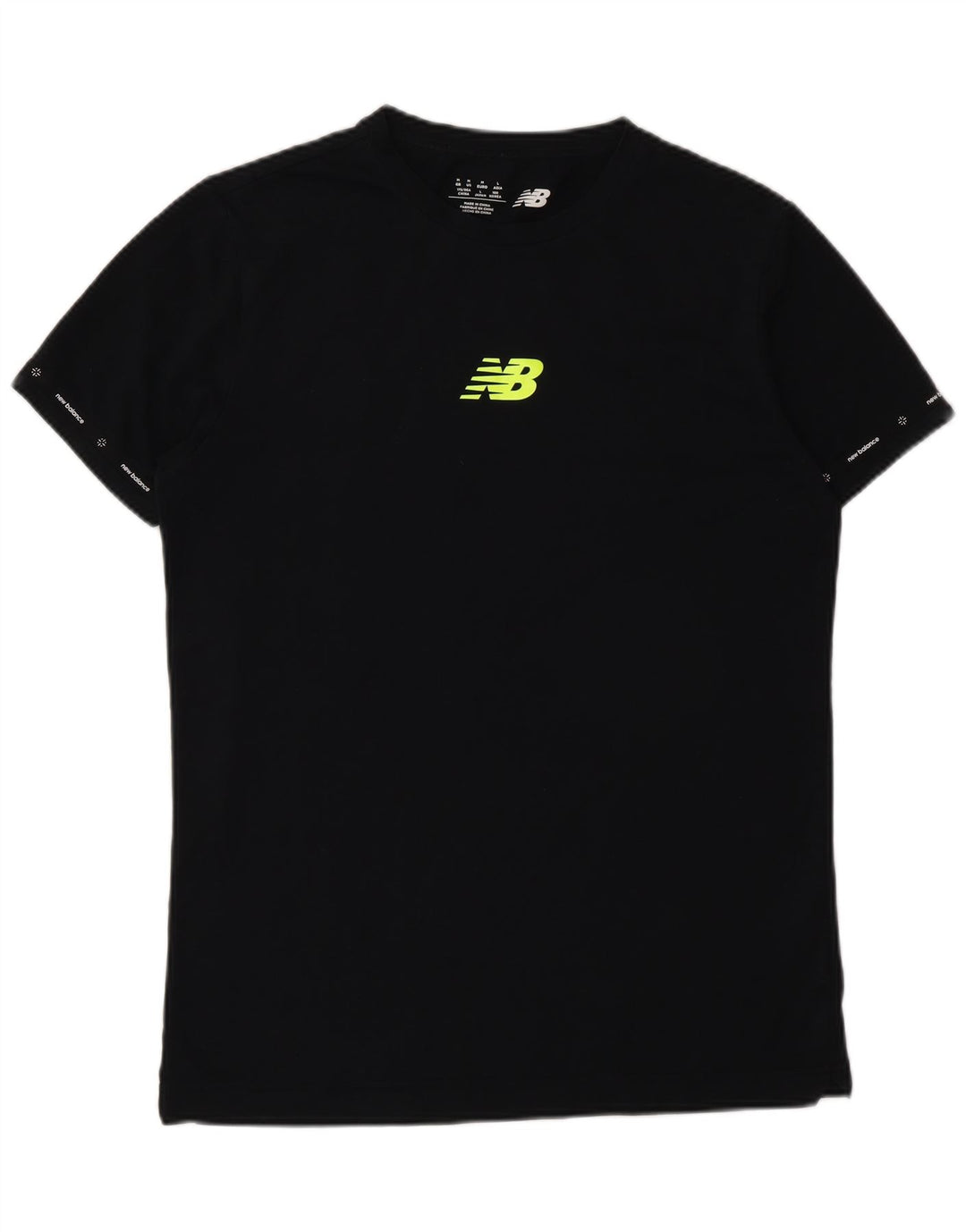New Balance T-Shirt Graphique Homme Noir Moyen Coton