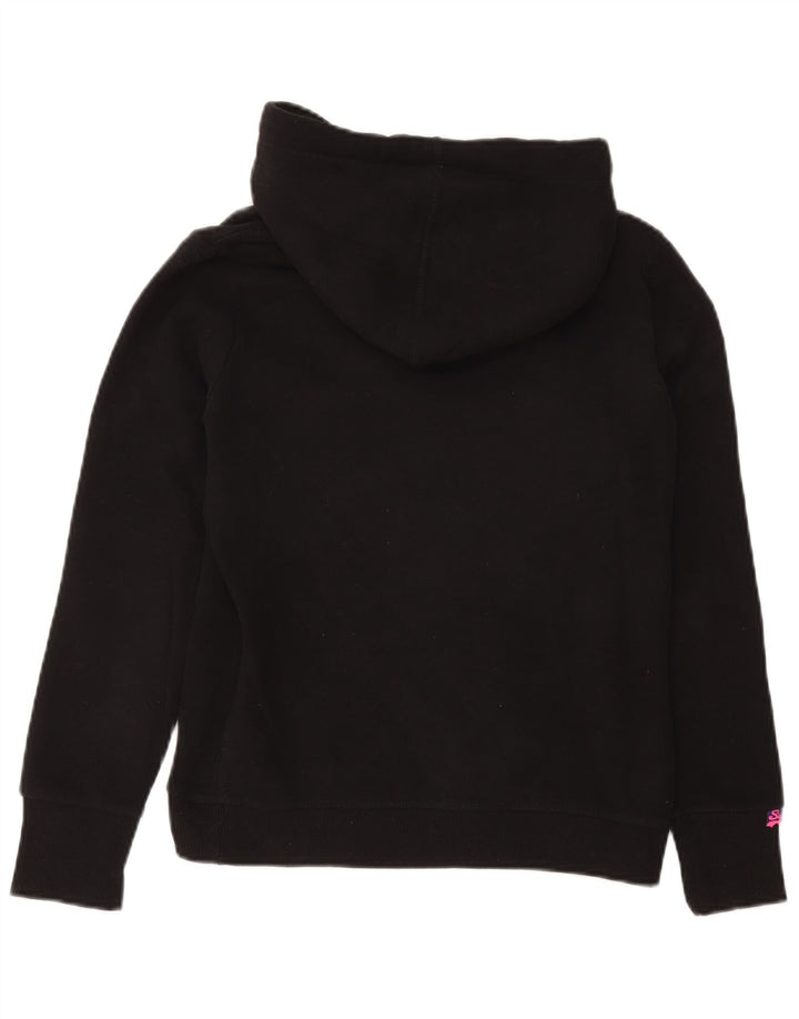 Superdry Pull à capuche graphique Hornets pour hommes UK 10 petit coton noir