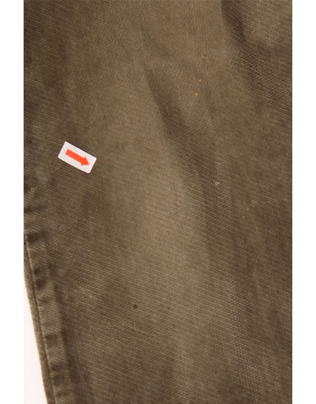 ARMANI Pantalon décontracté droit W34 L29 Kaki Coton Homme