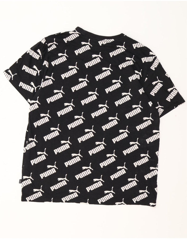 PUMA T-Shirt Graphique Homme Noir Moyen Coton