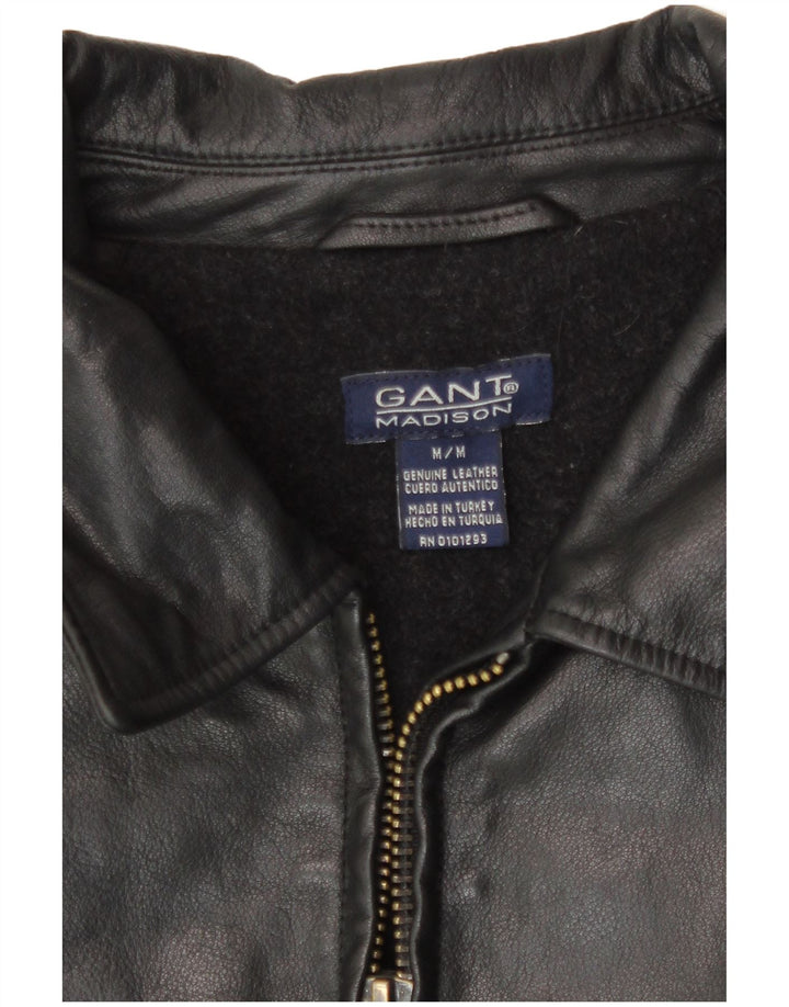 Gant Veste en cuir pour homme UK 38 Cuir noir moyen