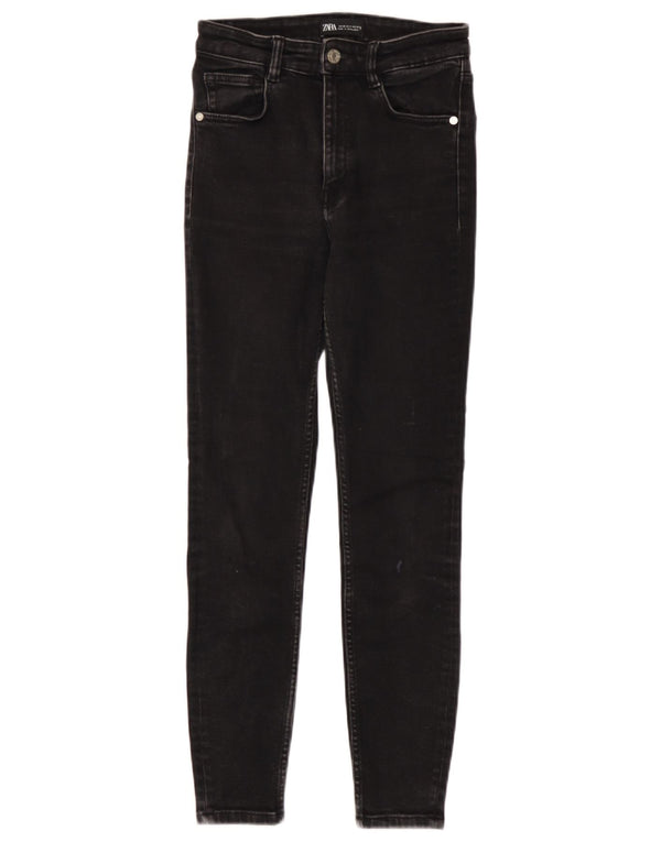 Zara Jean skinny effet vieilli pour femme EU 36 XS W26 L26 Noir