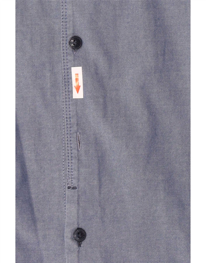 Chemise homme Jack & Jones en coton bleu moyen