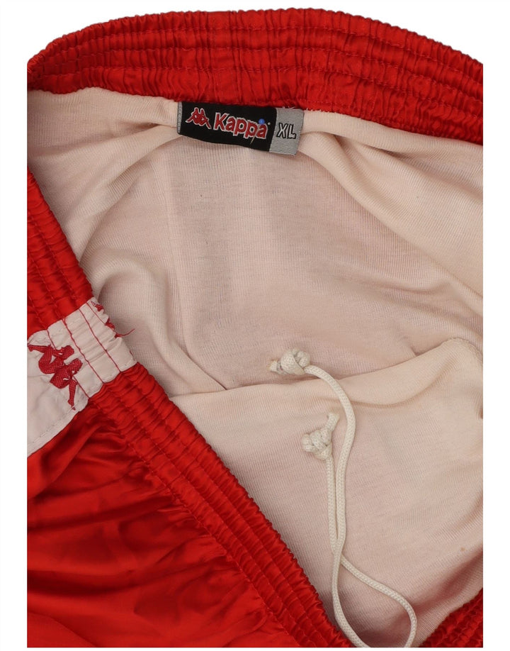 Kappa Short de Sport Graphique Homme XL Rouge Colorblock Polyester