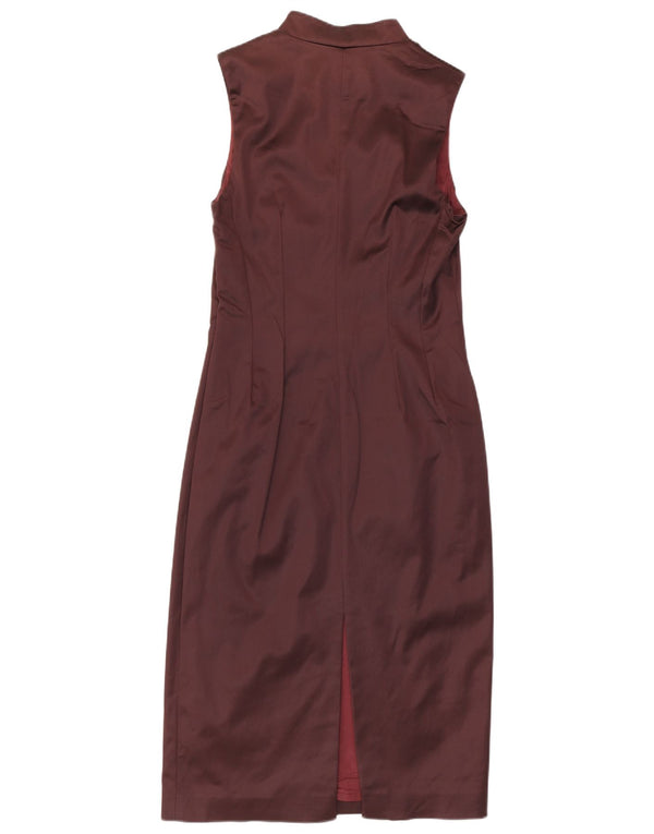 Coast Robe moulante sans manches pour femme UK 42 en acétate bordeaux moyen
