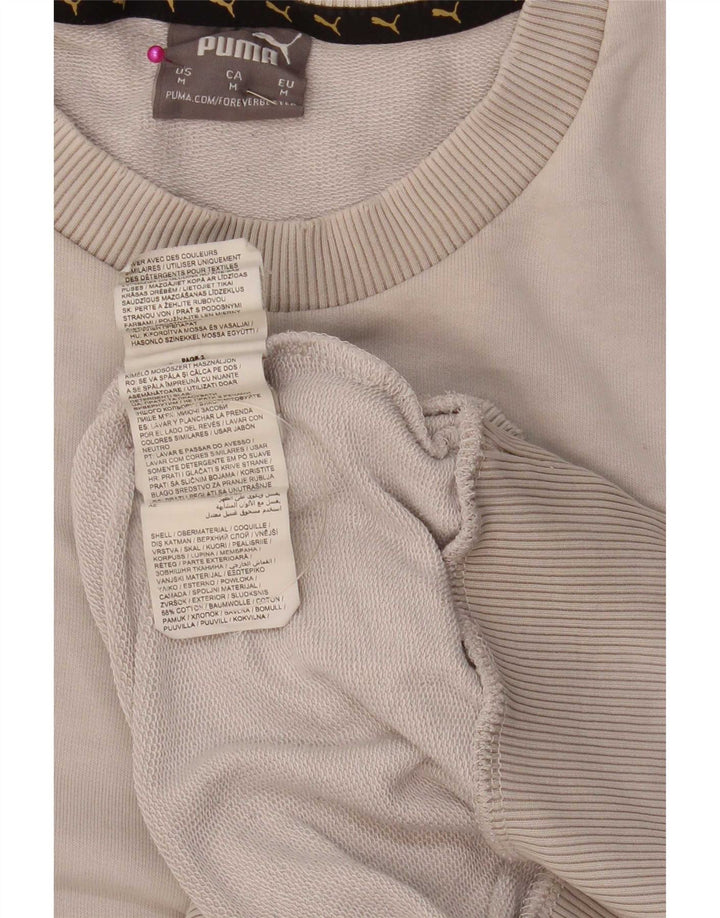 Puma Sweat-Shirt Graphique Homme Beige Moyen Colorblock Cotton