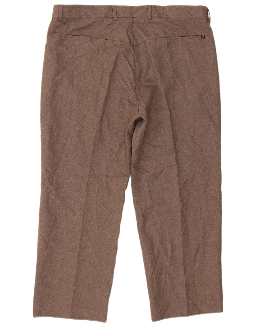 Farah Pantalon court droit homme W40 L26 Marron Polyester