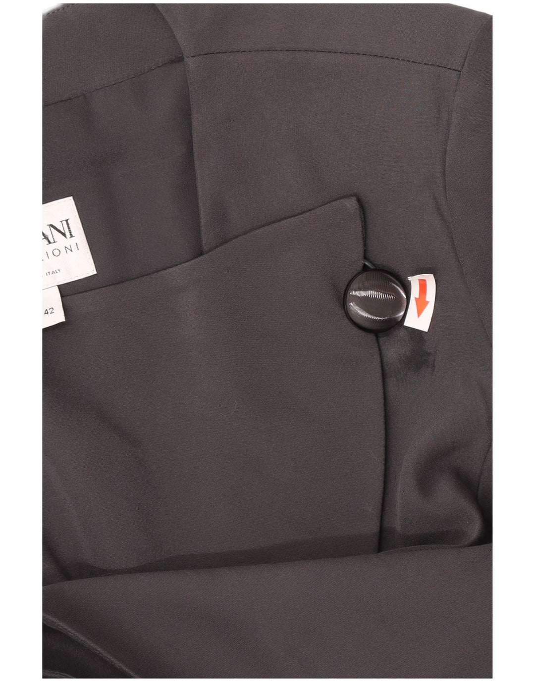 Armani Collezioni Veste Blazer 1 Bouton Femme IT 42 Acétate Noir Moyen
