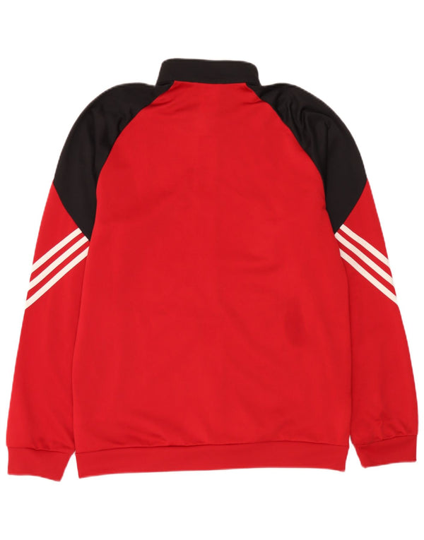 Adidas Veste de survêtement pour homme en polyester color block rouge moyen