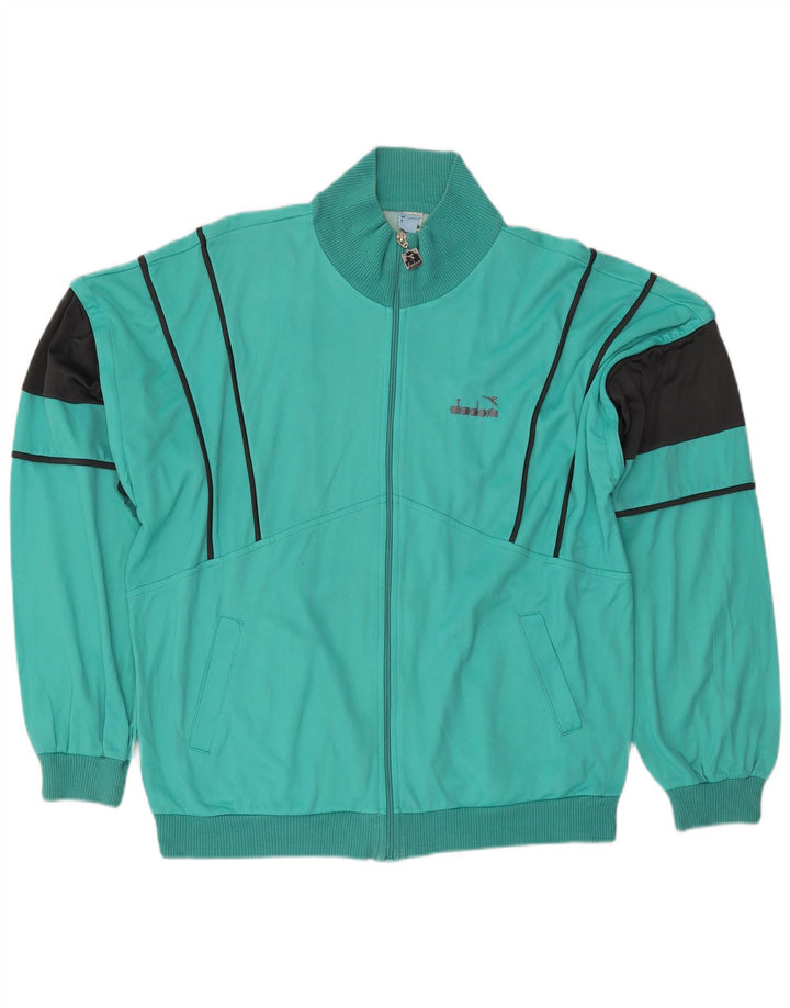 DIADORA Veste de Survêtement Homme IT 54 XL Turquoise Colourblock