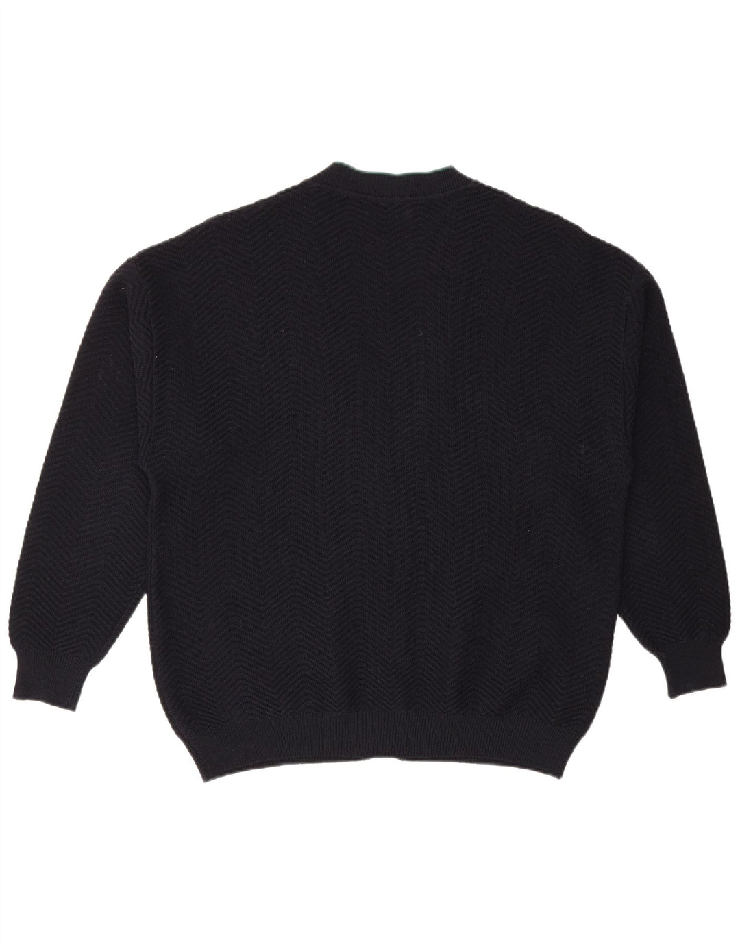 IL GRANCHIO Cardigan Homme Pull Large Bleu Marine Laine