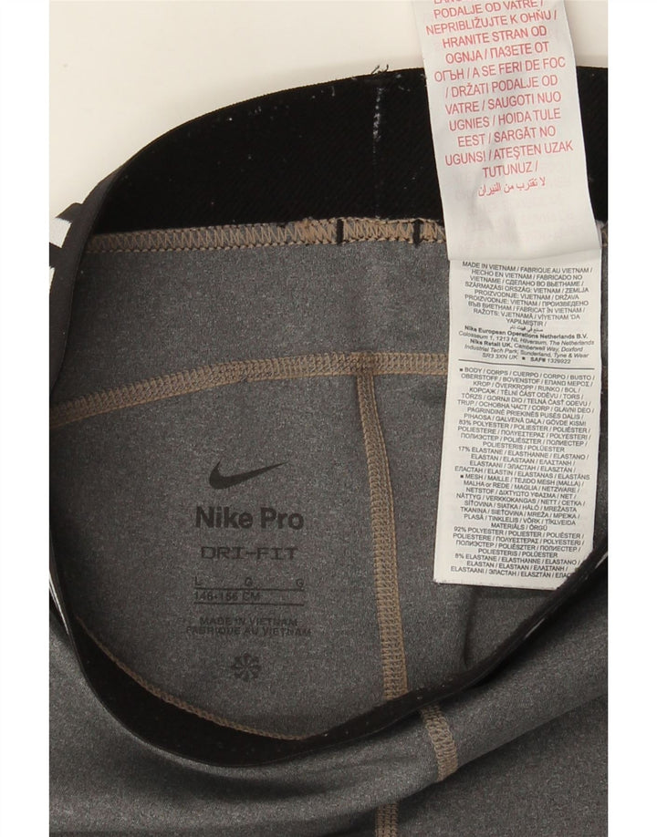 Legging Nike Fille Graphic 12-13 ans Large Gris Colorblock Polyester