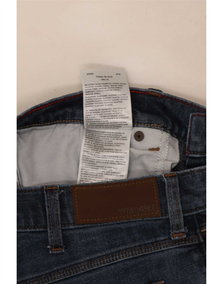 Wrangler Jean droit régulier pour hommes W33 L30 bleu coton