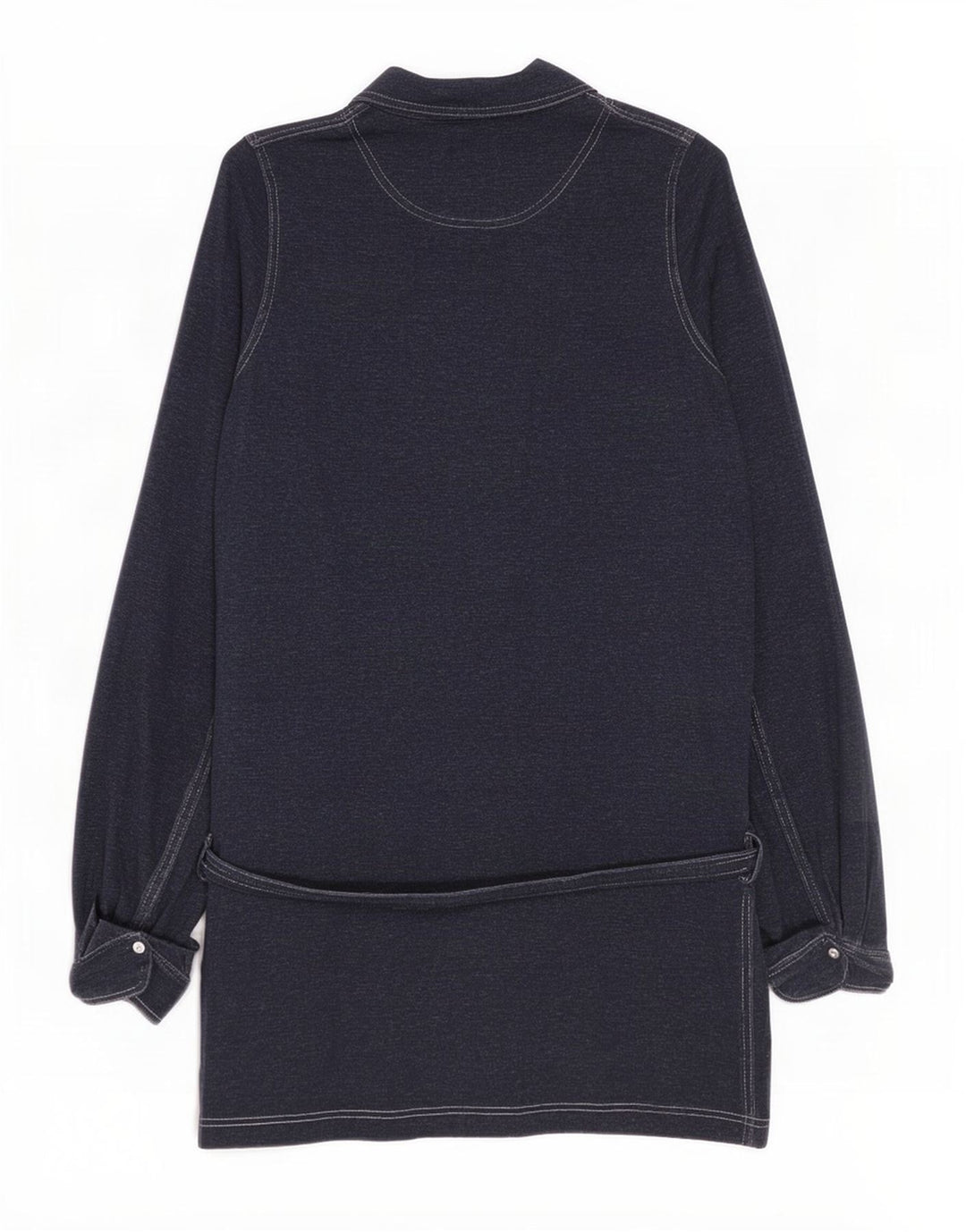 Lacoste Robe chemise femme taille 38 coton bleu marine moyen