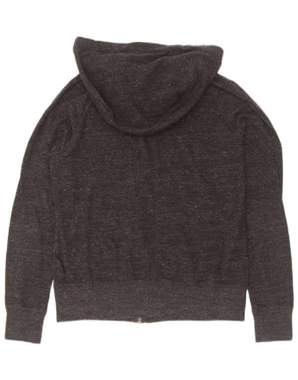 Nike Pull à capuche zippé pour femme UK 10 Petit coton moucheté gris