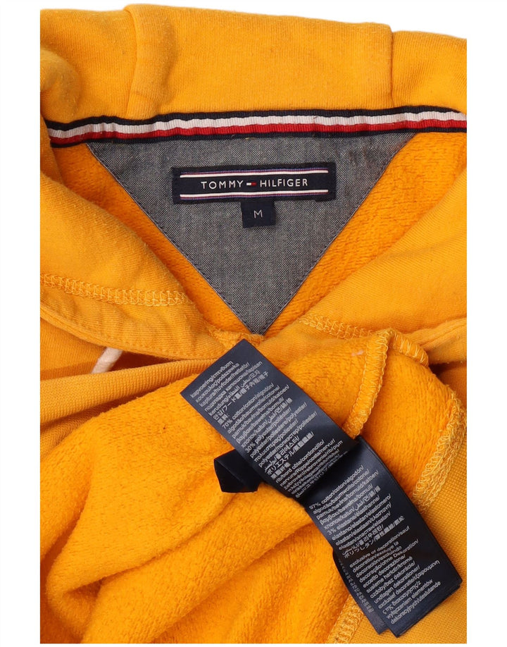 TOMMY HILFIGER Pull à Capuche Graphique Homme Jaune Moyen Coton