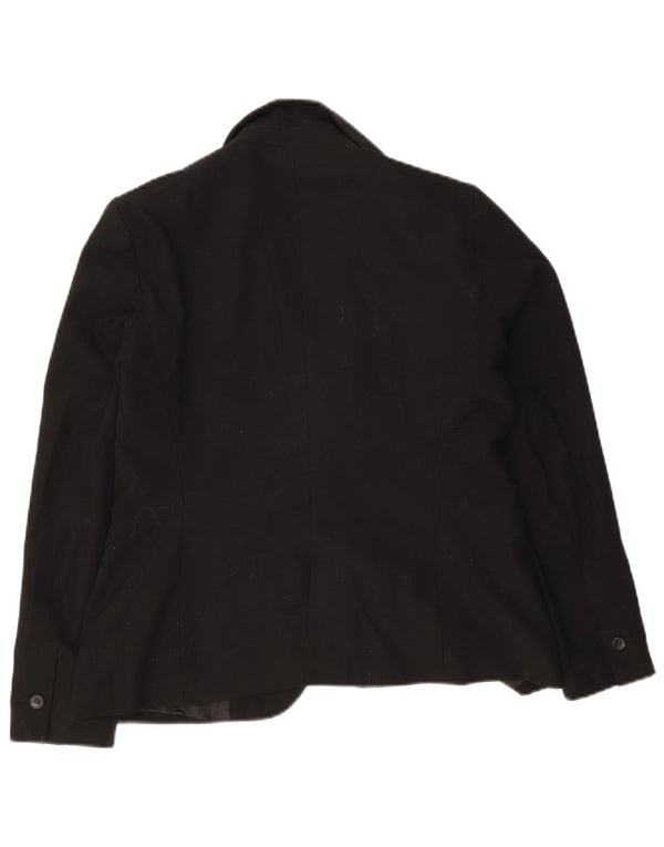 Zara Veste Blazer 1 Bouton Femme EU 42 Large Noir