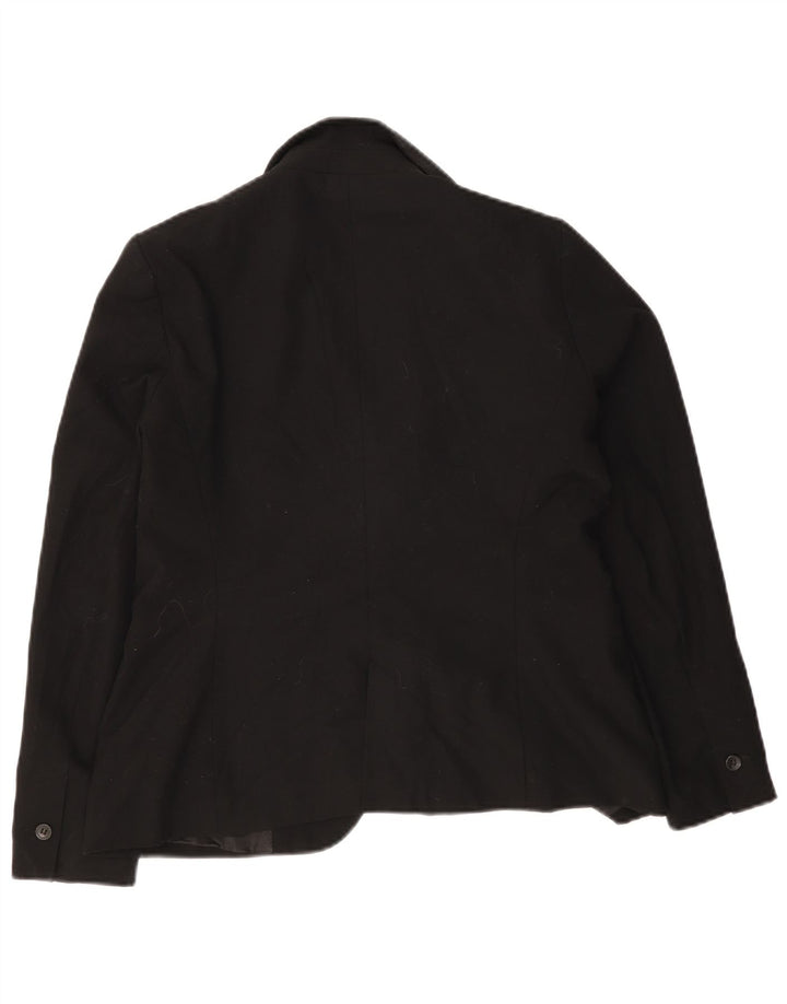 Zara Veste Blazer 1 Bouton Femme EU 42 Large Noir