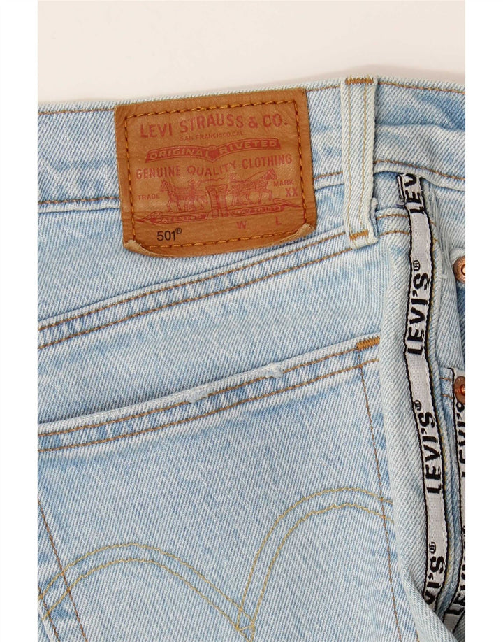 Levi's Jean Droit 501 Graphic Femme W30 L26 Bleu Colorblock