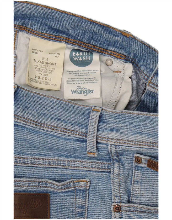 Wrangler Short en jean Texas W34 pour femme en coton bleu moyen