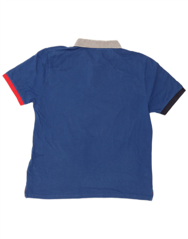 North Sails Polo Homme Coupe Regular Coton Colorblock Bleu Marine Moyen