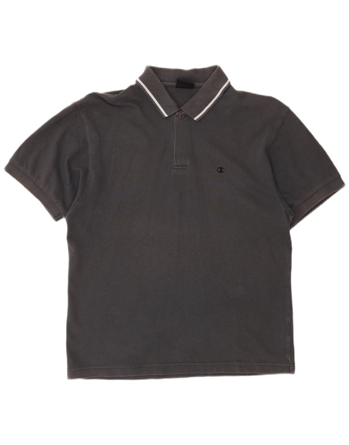 CHAMPION Polo Homme Gris Moyen Coton