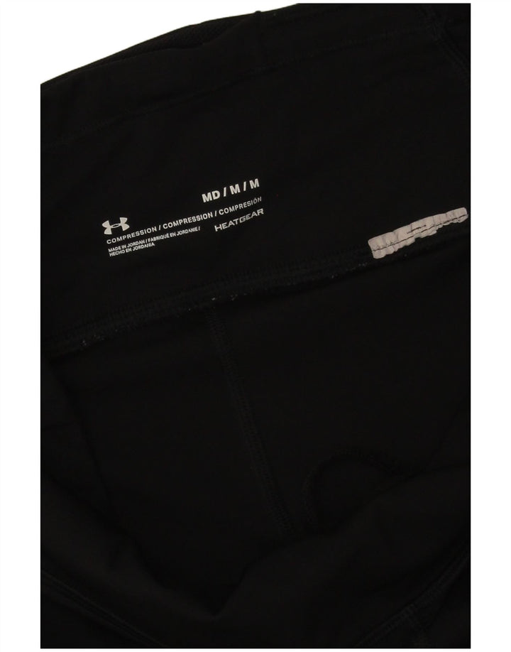 Under Armour Legging à motif abstrait Heat Gear pour femme UK 12 Noir moyen