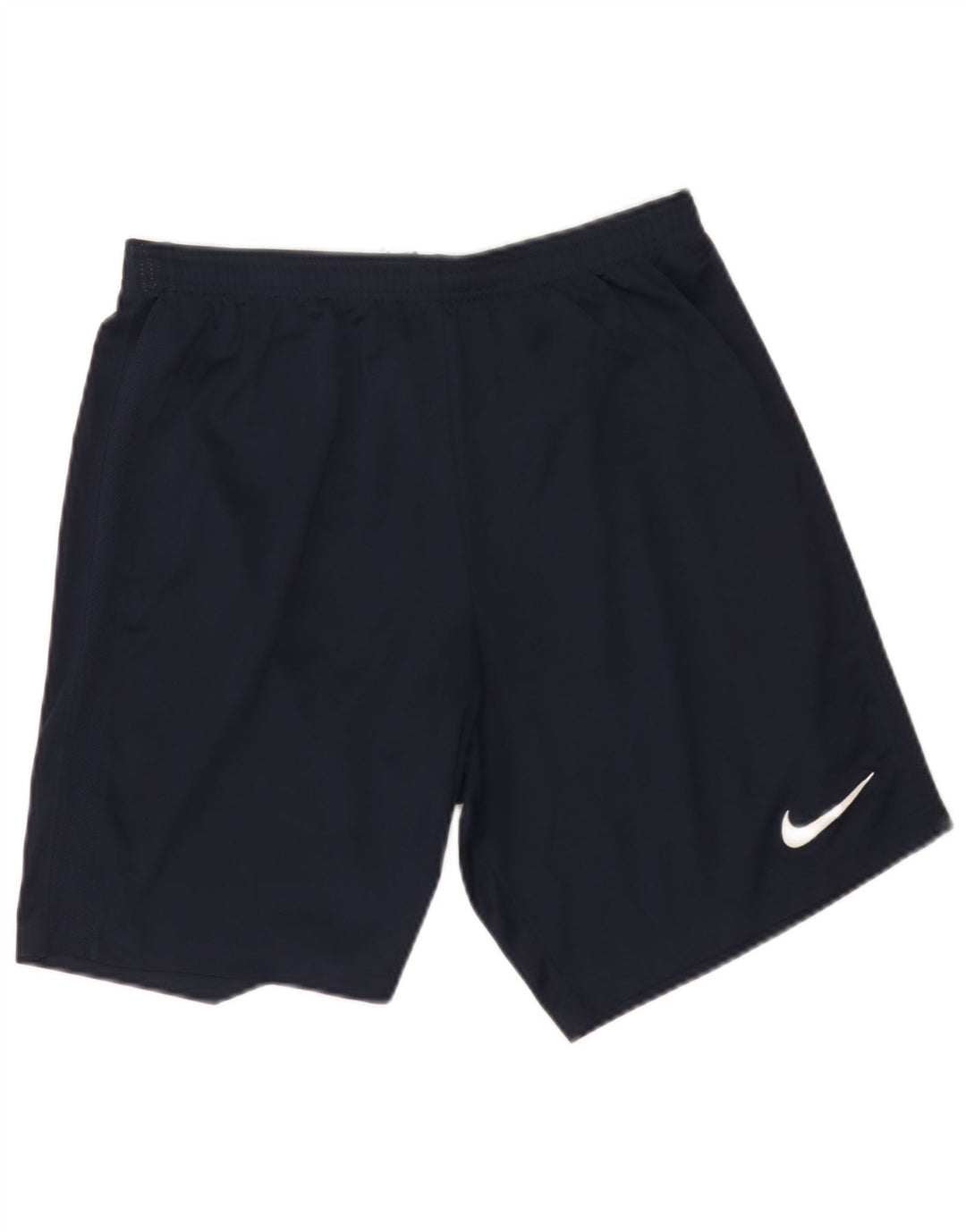 Nike Short de sport Dri Fit pour homme en polyester bleu marine Taille L