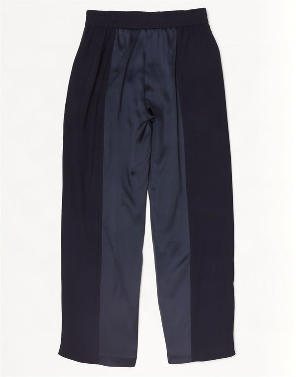 Escada Pantalon décontracté pour femme EU 38 Medium W32 L29 Bleu marine Colourblock