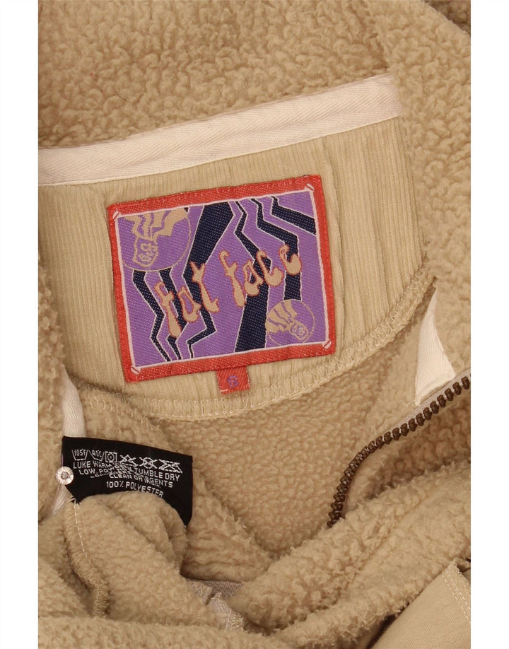 Fat Face Pull polaire Polartec à col zippé pour homme, petit, beige, polyester