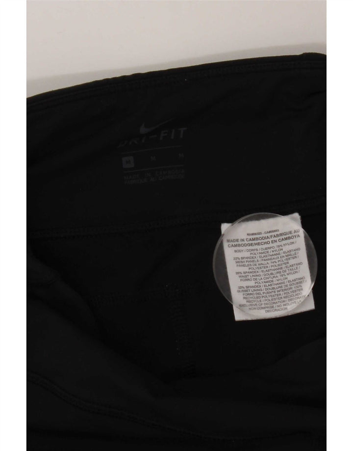 Nike Legging Capri Dri Fit pour femme UK 12 Nylon noir moyen