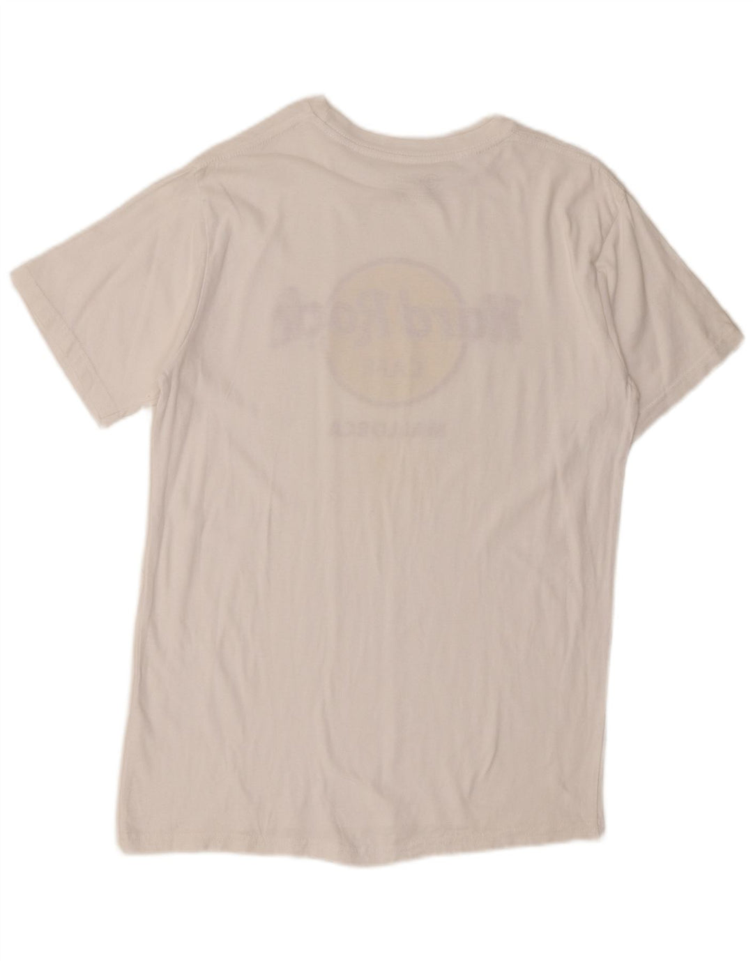 Hard Rock Cafe T-shirt graphique Majorque pour homme UK 14 en coton blanc moyen