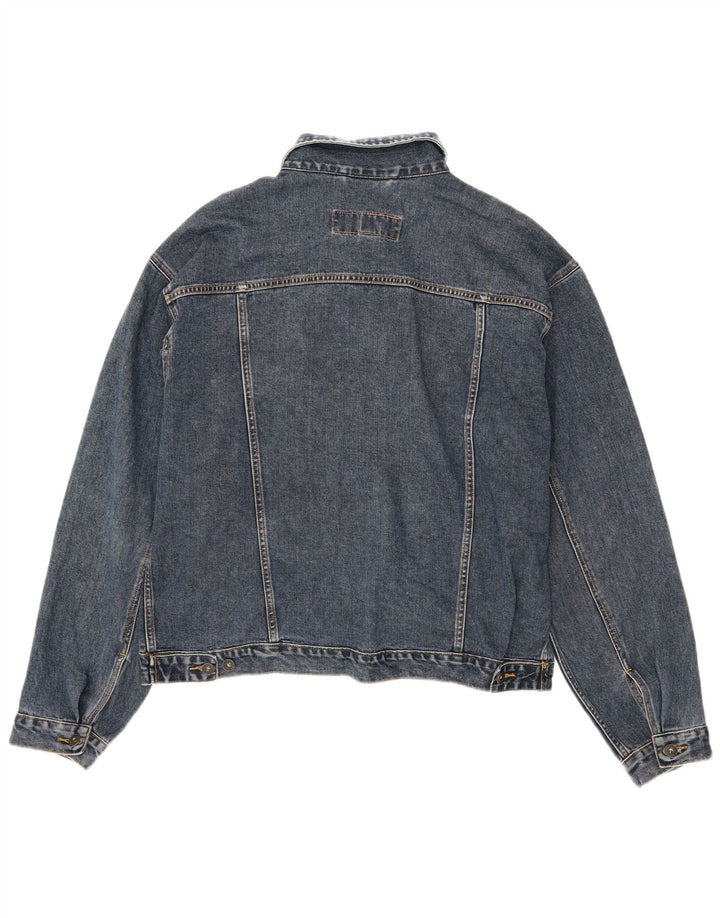 OLD NAVY Veste en Jean Homme UK 40 Large Bleu Marine Coton