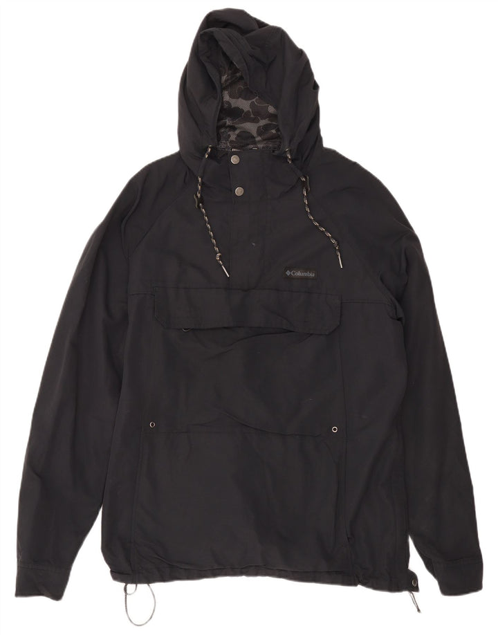 Columbia Veste de pluie à capuche pour homme UK 40 Large Gris Nylon