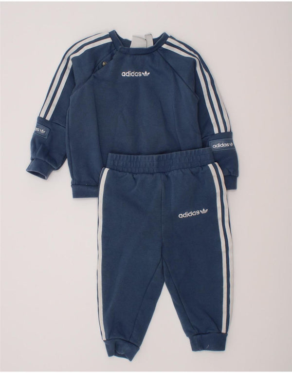 Adidas Survêtement complet graphique bébé garçon 12-18 mois bleu coton