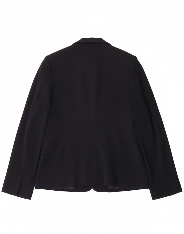 ATOS LOMBARDINI Womens 5 Button Blazer Jacket IT 46 Large Navy Blue