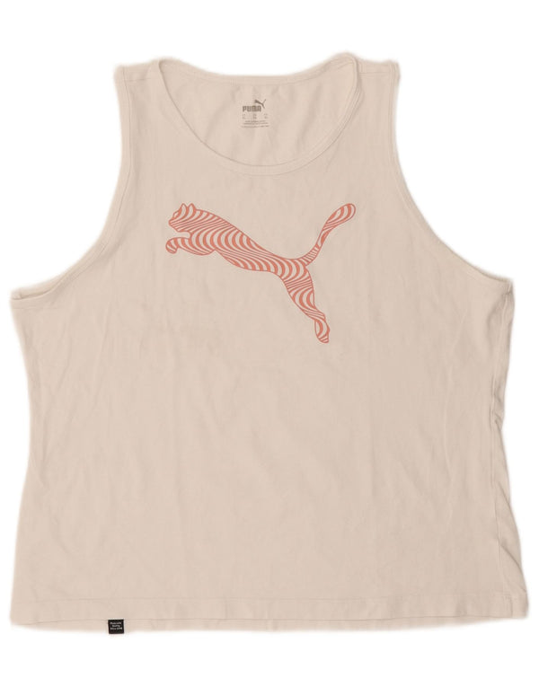 Puma Débardeur graphique pour femme UK 18 XL Blanc