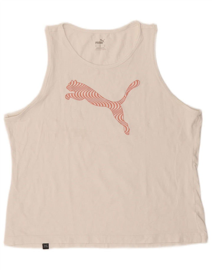 Puma Débardeur graphique pour femme UK 18 XL Blanc