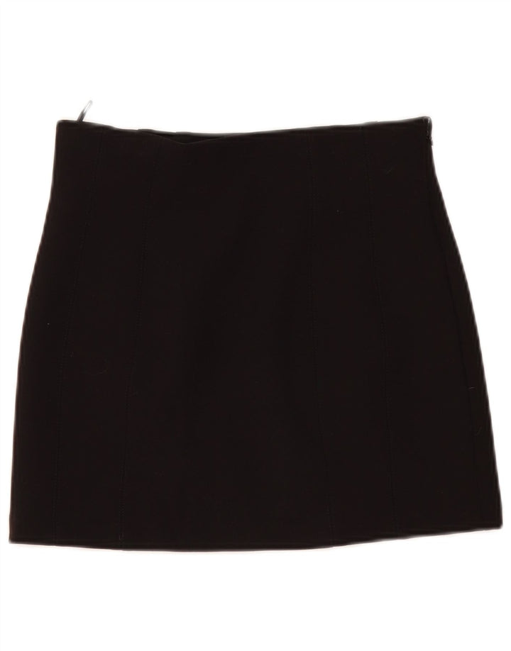 Zara Femme Mini Jupe Moyenne W28 Noir Polyester