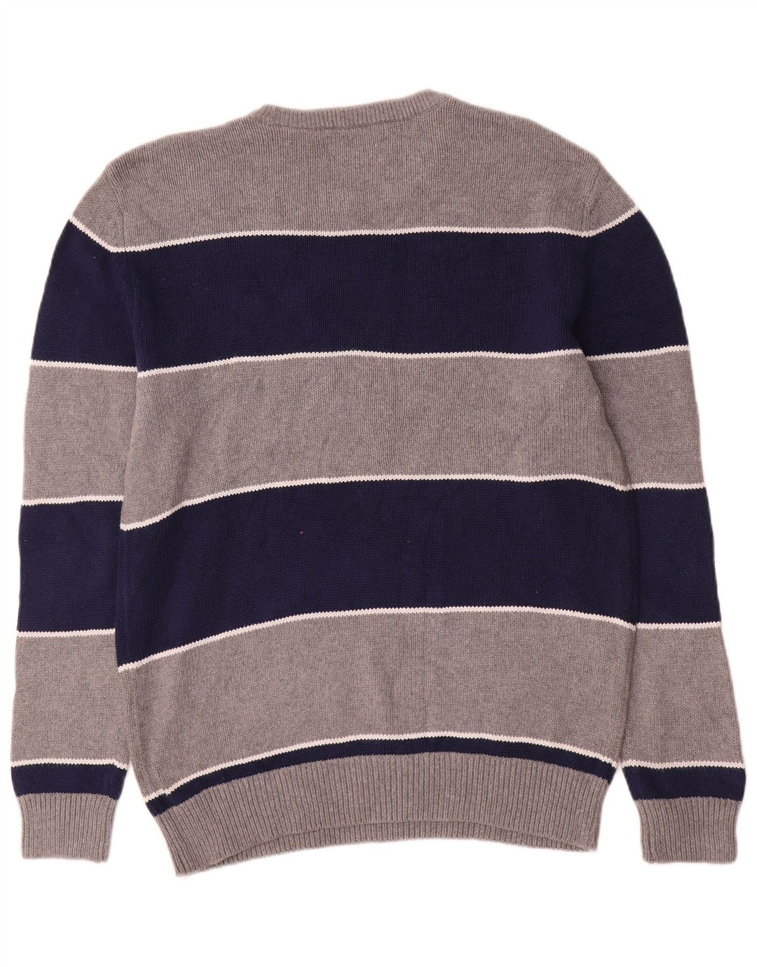 Chaps Pull col rond homme petit coton rayé gris
