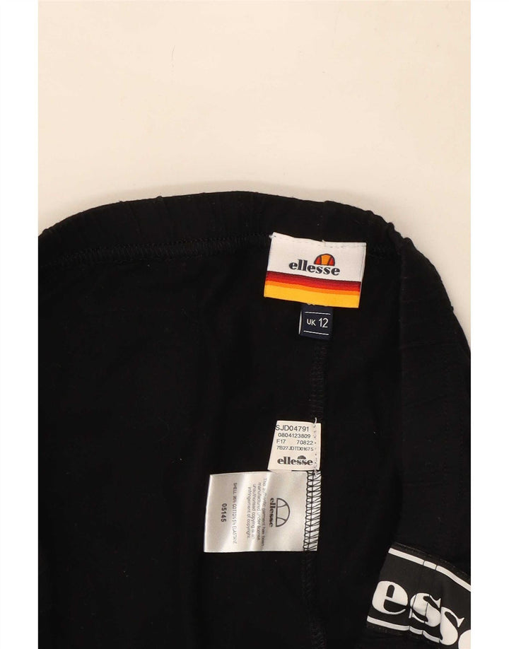 Ellesse Leggings graphiques pour femmes UK 12 coton noir moyen
