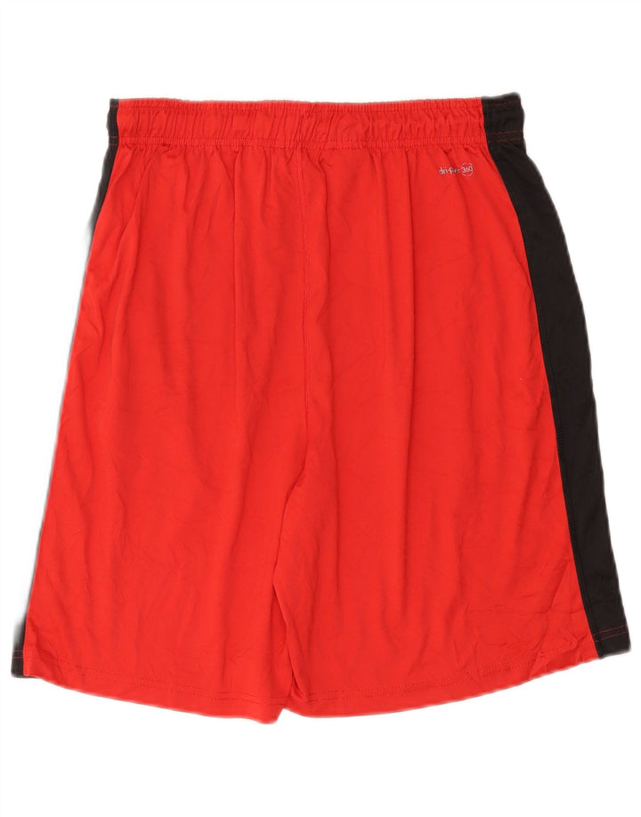 RUSSELL ATHLETIC Short de sport pour homme en polyester color block rouge moyen