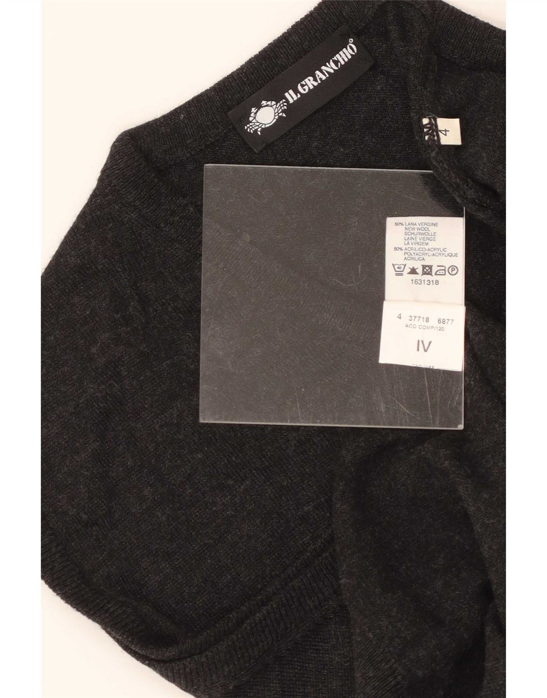 Il Granchio Débardeur Gilet Homme Gris Moyen Laine Vierge