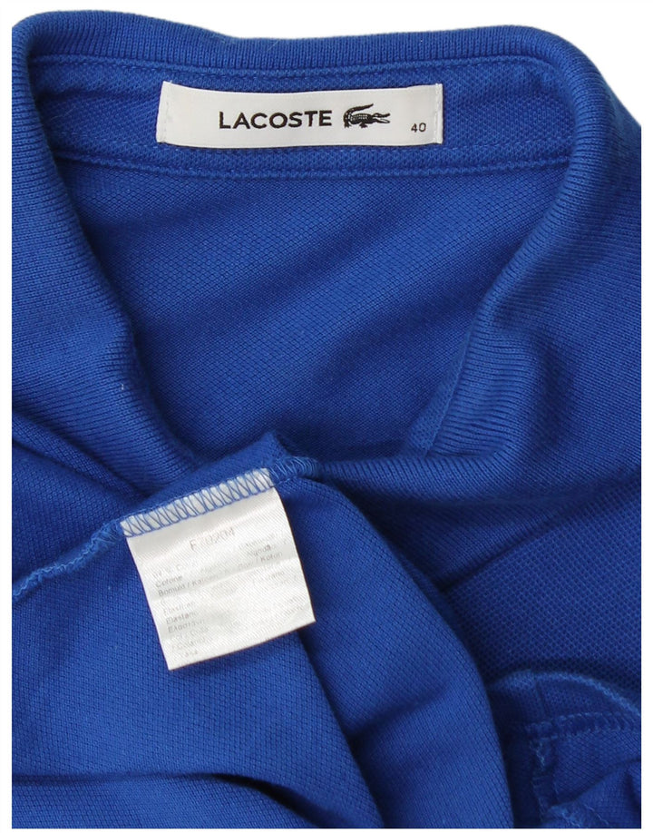 LACOSTE Polo Femme Taille 40 Bleu Moyen Coton
