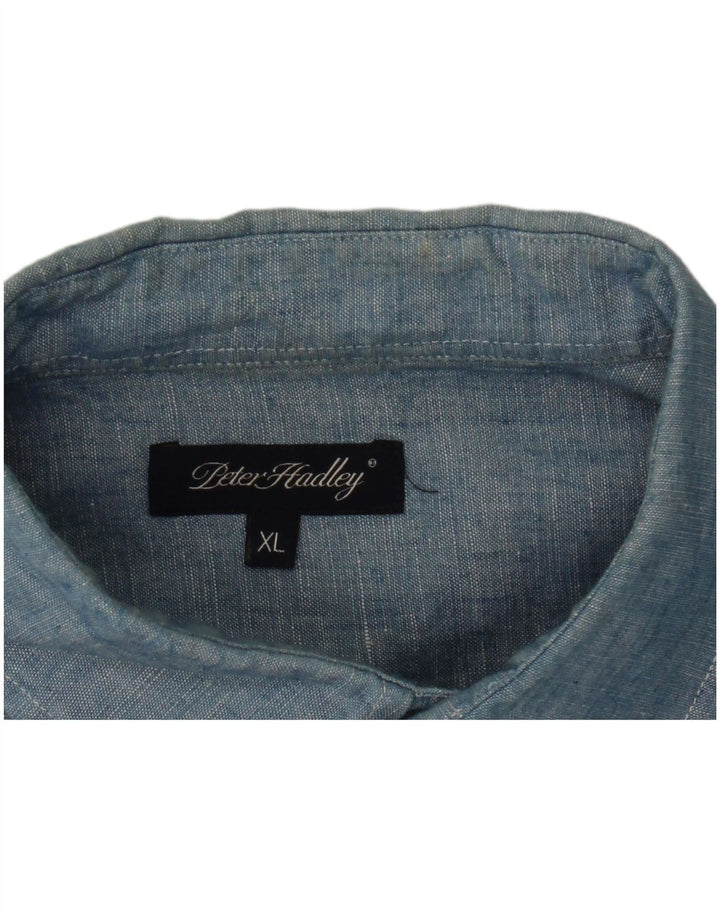 Peter Hadley Chemise Homme XL Bleu