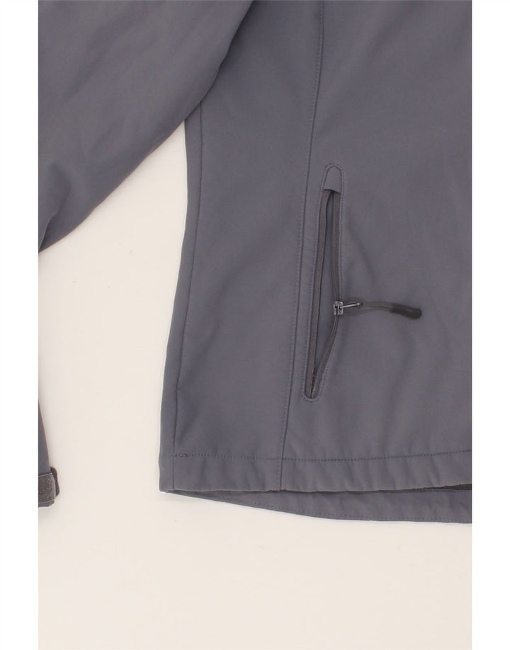 MOUNTAIN WAREHOUSE Womens Hooded Tracksuit Top Jacket UK 10 Small Grey Vintage Mountain Warehouse and Second-Hand Mountain Warehouse from Messina Hembry 