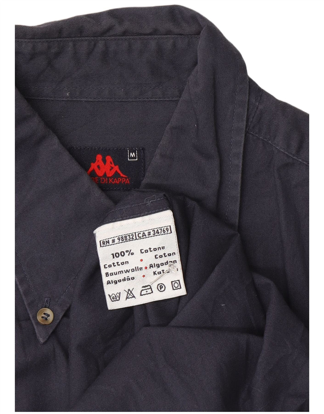 Kappa Chemise Homme Bleu Marine Moyen Coton